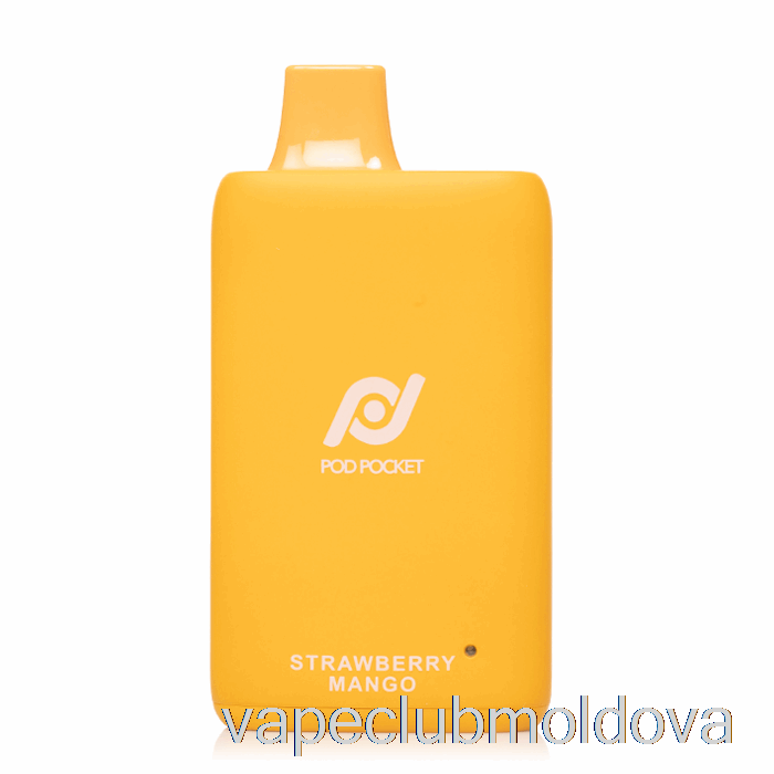 Vape Pod Kit Pod Pocket 7500 De Unică Folosință Căpșuni Mango